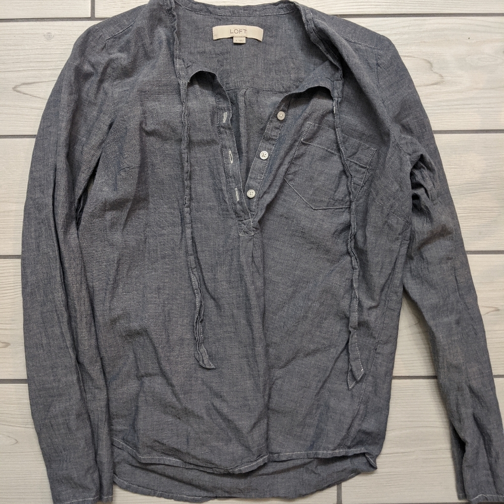 Loft chambray popover